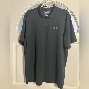 Armor LG Black Men's Polo Shirt with Subtle Chest Logo
